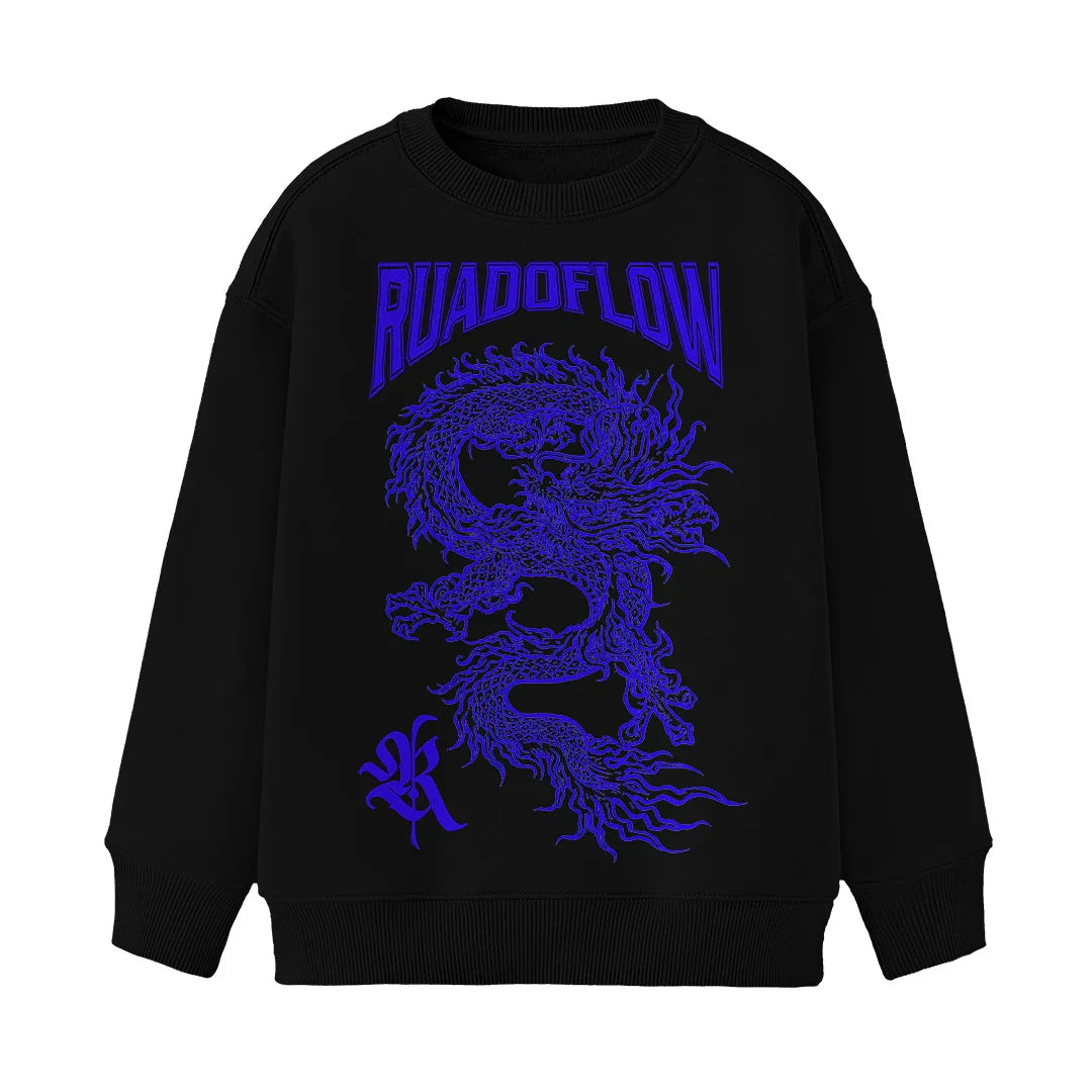 Moletom Careca Dragão Azul